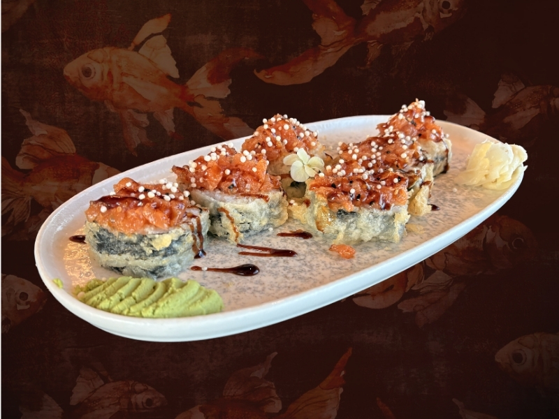 Tempura Spicy Salmon and Shrimp