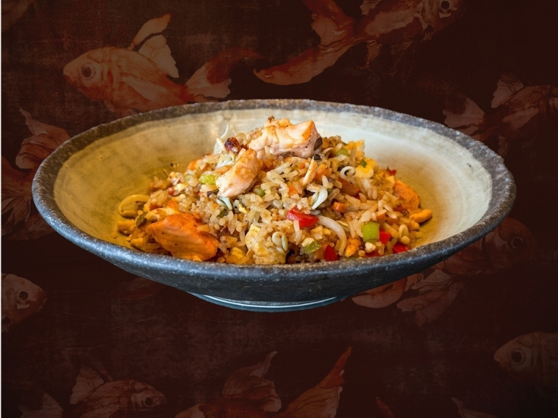 Teppanyaki Rice with Vegetables and Egg - with Duck